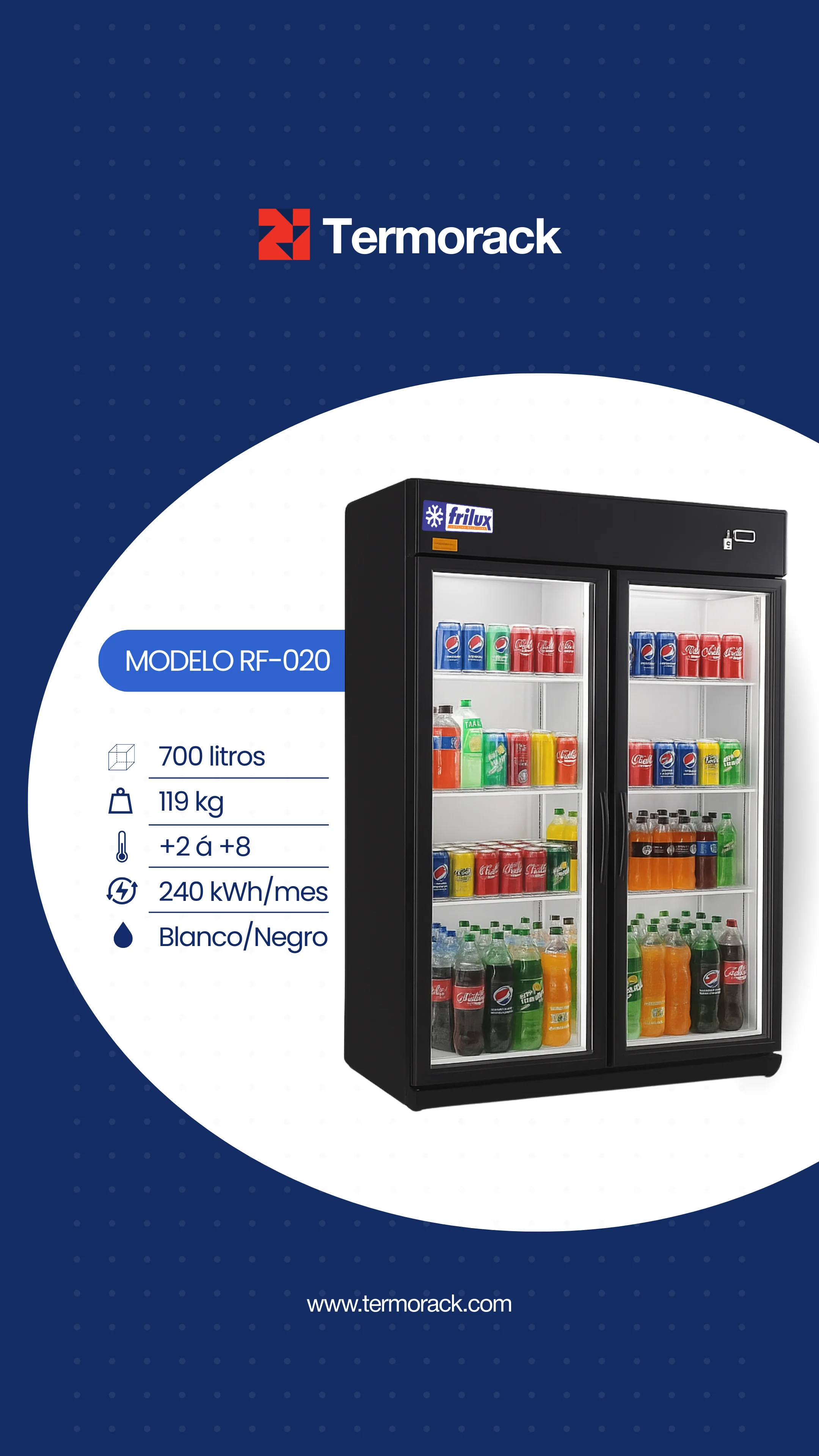 Neveras Expositores Verticales Frilux